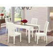 Pemberly Row 5-Piece Wood Dining Table and Chair Set in Linen White