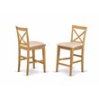 Pemberly Row 5-Piece Wood Pub Table and Dining Chairs Set in Oak