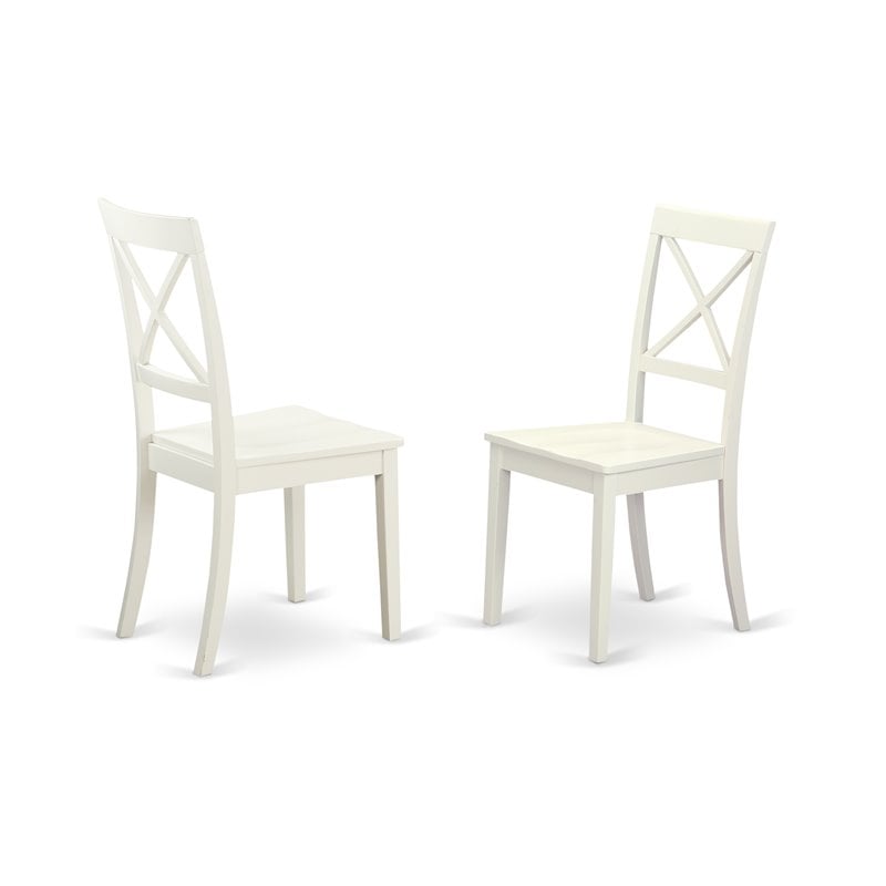 Pemberly Row 6-Piece Wood Dining Set with Bench in Linen White Finish
