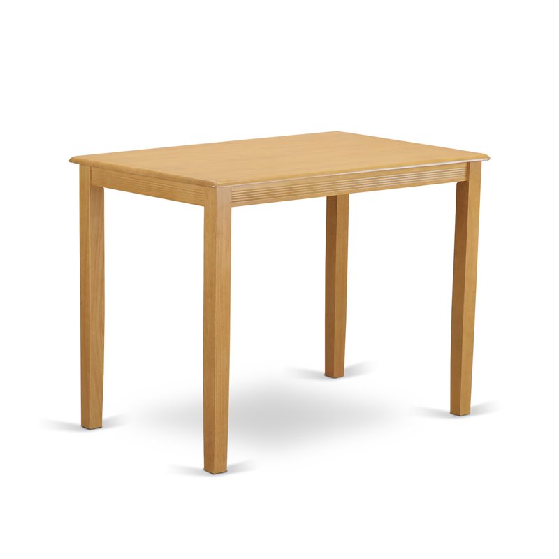 Pemberly Row 3-Piece Wood Dining Table and Chair Set in Oak