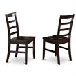 Pemberly Row Antique 5-Piece Wood Kitchen Set in Cappuccino
