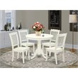 Pemberly Row 5-Piece Wooden Kitchen Set Round Table and Chairs