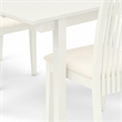 Pemberly Row Norfolk 3-Piece Wood Dining Set with Linen White Finish