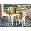 Pemberly Row Norfolk 3-Piece Dining Set Buttermilk/Cherry Wood
