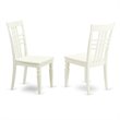 Pemberly Row 3-Piece Dining Set Rubber Wood Linen White Finish