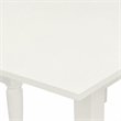 Pemberly Row 3-Piece Dining Set Rubber Wood Linen White Finish