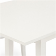 Pemberly Row 3-Piece Wood Dining Set with Slatted Back Chairs in Linen White