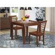 Pemberly Row 3-Piece Traditional Wood Kitchen Set in Mahogany Finish