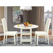 Pemberly Row 3-Piece Wood Dining Room Set with Drop-Leaf Table