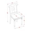 Pemberly Row 3-Piece Wood Dining Table Set in Black and Cherry