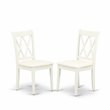 Pemberly Row 3-Piece Dining Table Set with Linen Seat in White