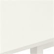 Pemberly Row Norfolk 3-Piece Dining Set with Parson Chairs in Linen White