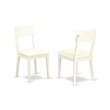 Pemberly Row 3-Piece Dining Set Wood Table with Faux Leather Chair