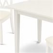 Pemberly Row 3-Piece Rectangular Dining Set in Linen White Wood