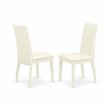 Pemberly Row Linen White Dining Set with Slat Back Chairs and Linen Seats
