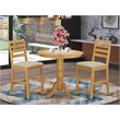 Pemberly Row 3-Piece Dining Set with Light Oak Finish