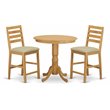 Pemberly Row 3-Piece Dining Set with Light Oak Finish