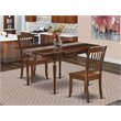 Pemberly Row 3-Piece Wood Dining Room Set in Mahogany Finish