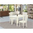 Pemberly Row 3-Piece Wood Dining Set with Linen White Finish