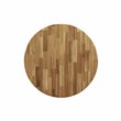 Pemberly Row Dublin Traditional Wood Dining Table in Natural/Black