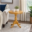 Pemberly Row Mid-Century Oak Rubberwood Small Dining Table
