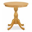 Pemberly Row Mid-Century Oak Rubberwood Small Dining Table