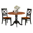 Pemberly Row 3-Piece Dining Table and Chair Set in Black/Cherry Finish