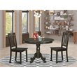 Pemberly Row 3-Piece Traditional Wood Dining Set in Cappuccino