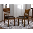 Pemberly Row Lynfield Faux Leather Dining Chairs in Espresso (Set of 2)