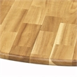 Pemberly Row Dublin Traditional Wood Dining Table in Natural/White