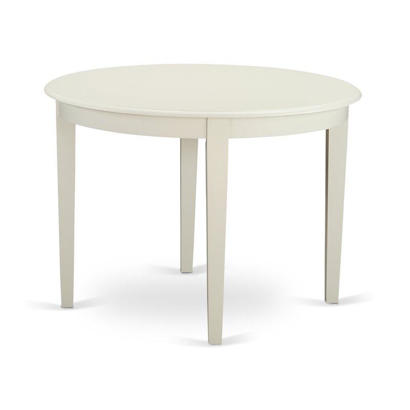 Pemberly Row 3-Piece Wood Dining Table Set in Linen White Finish
