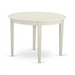 Pemberly Row 3-Piece Dining Set with Slatted Back Chairs in Linen White