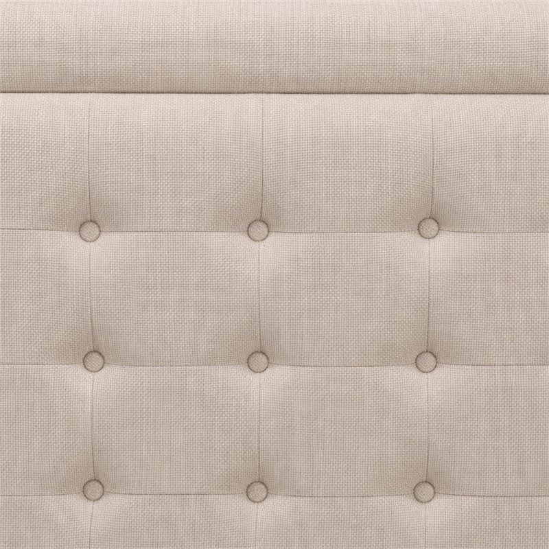 Pemberly Row 2-Piece Platform Bedroom Set in Mist Beige and Jacobean