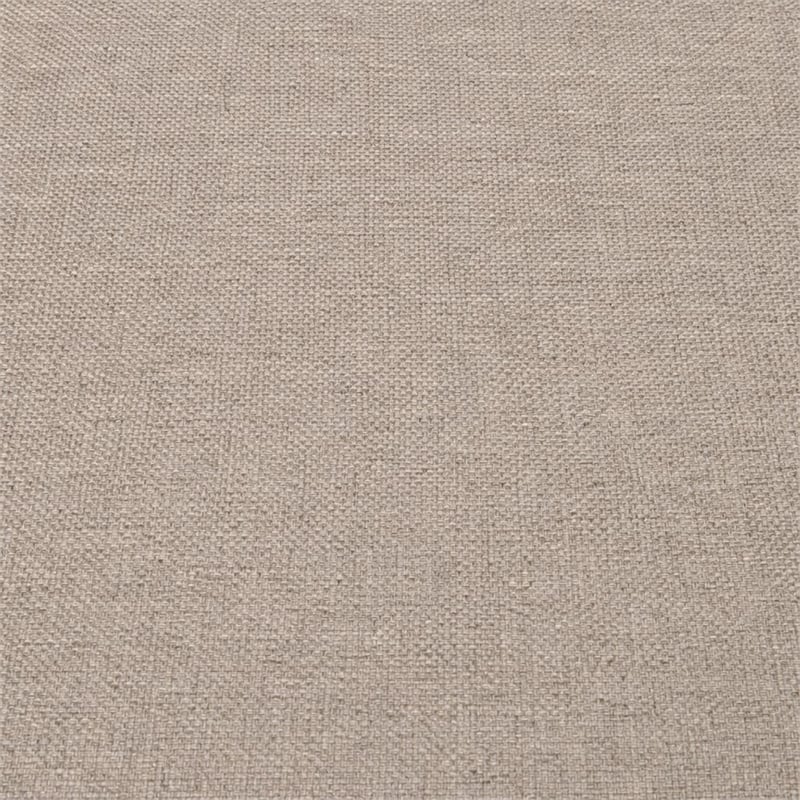 Pemberly Row Wood and Fabric Full Size Bed in Khaki Brown