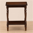 Pemberly Row Wood End Table with Open Storage in Antique Mahogany