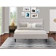 Pemberly Row 2-Piece Wood King Bedroom Set in Mist Beige and Black