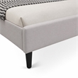Pemberly Row 3-Piece King Bedroom Set in Mist Beige and Jacobean Finish