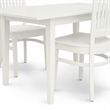 Pemberly Row Norfolk 3-Piece Dining Set in Linen White Finish