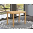 Pemberly Row Rectangle Wood Counter Height Table in Oak