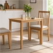 Pemberly Row Rectangle Wood Counter Height Table in Oak