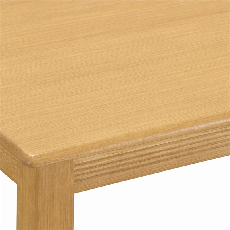 Pemberly Row Rectangle Wood Counter Height Table in Oak