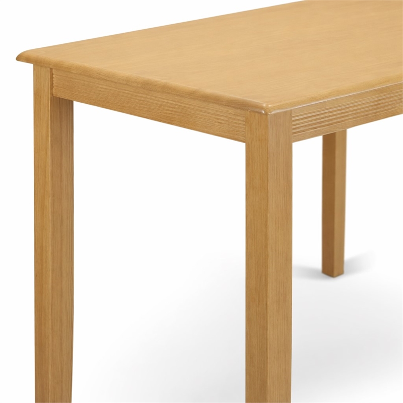 Pemberly Row Rectangle Wood Counter Height Table in Oak