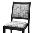 Pemberly Row Dining Chairs in Black Faux Leather Wood (Set of 2)