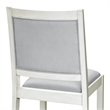 Pemberly Row Dining Chairs in Light Gray Faux Leather Wood (Set of 2)