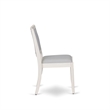 Pemberly Row Dining Chairs in Light Gray Faux Leather Wood (Set of 2)