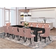 Pemberly Row 13-Piece Wood Dining Table Set in Black Finish