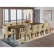 Pemberly Row 13-Piece Extendable Dining Set in Walnut Wood Finish