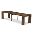 Pemberly Row 13-Piece Extendable Dining Set in Walnut Finish