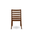 Pemberly Row Walnut Dining Chairs Set of 2 with Linen Upholstery