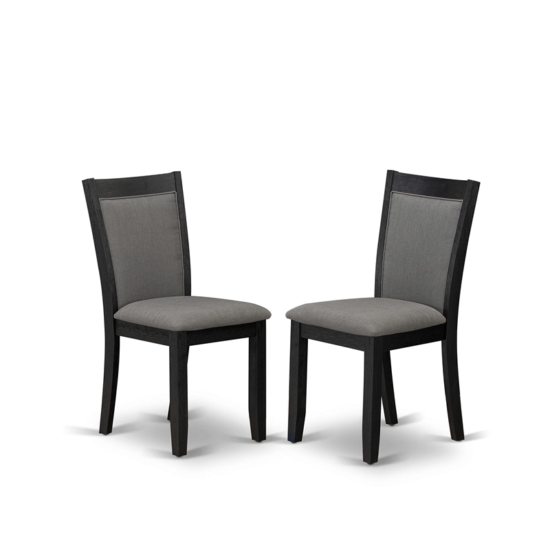 Pemberly Row 6-Piece Dining Room Set in Wire Brushed Black Finish